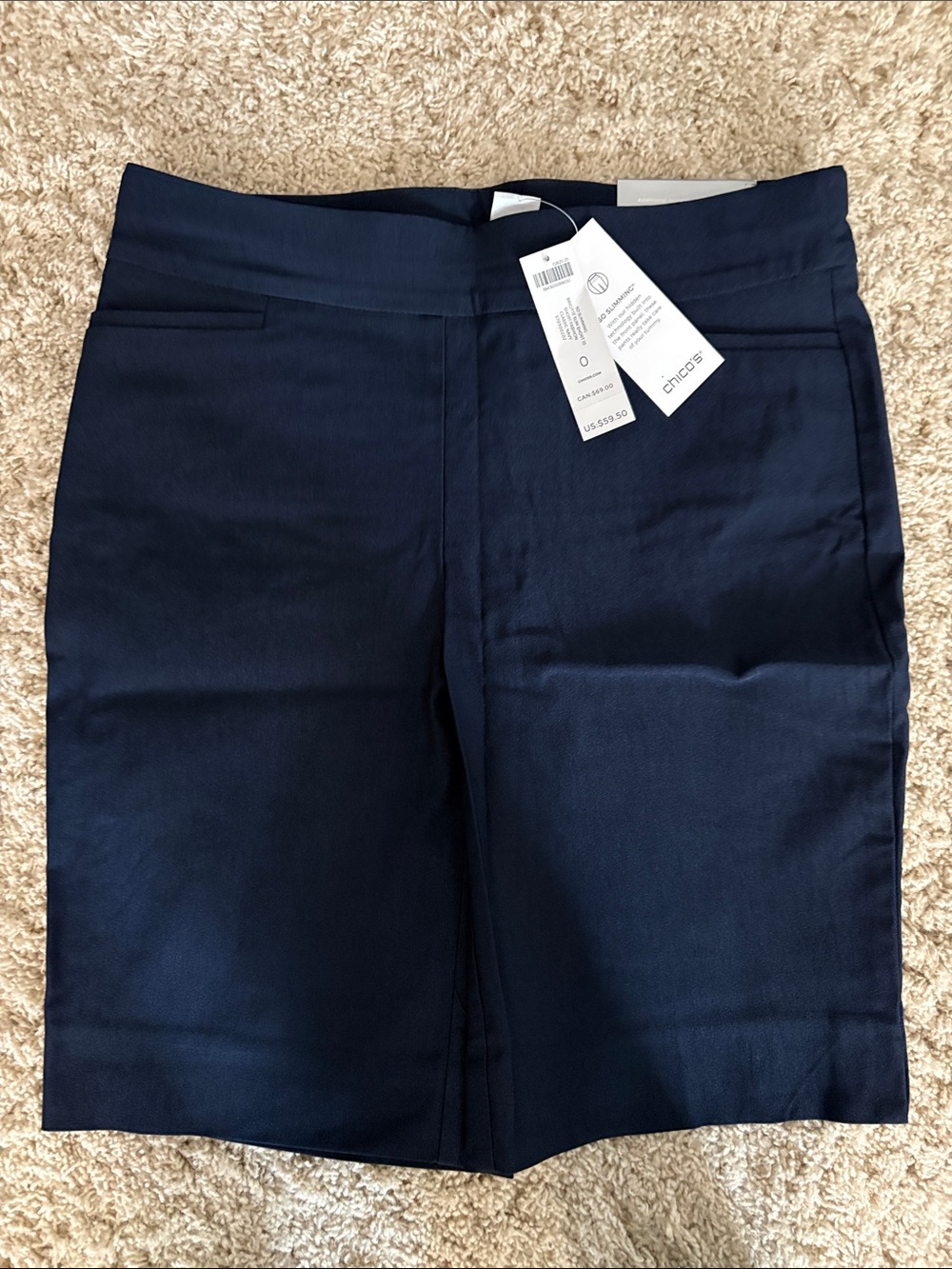 Chico's Classic Navy So Slimming Shorts
